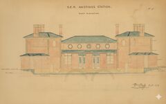 Hastings Station from East (Arch. Dwg) 01